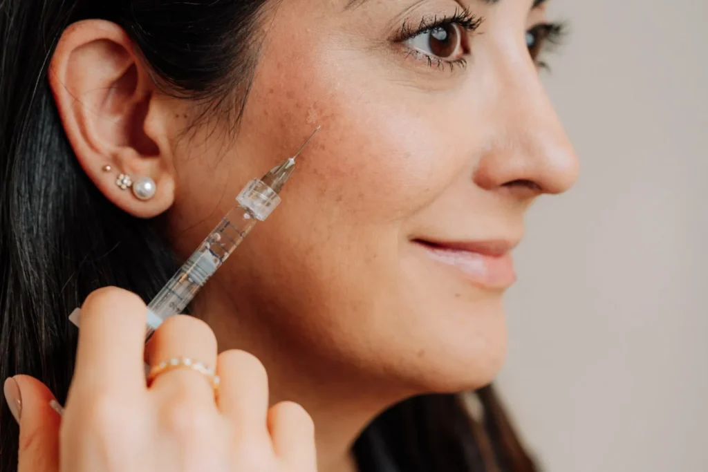 woman receiving dermal fillers at our medical spa in Scottsdale