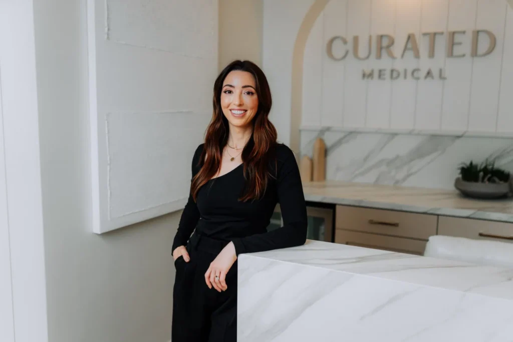 Med spa owner Katie Mann inside Curated Medical's Scottsdale location